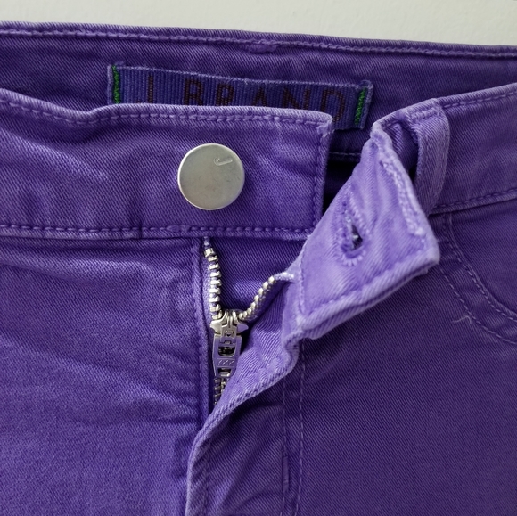 J Brand Super Skinny Bright Purple Stretch Denim Jeans Sz 26 - Picture 6 of 12